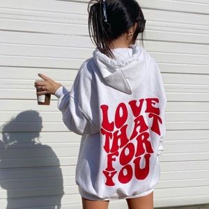 SEMISPOLIED red love that for you hoodie